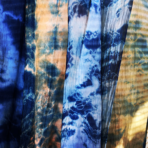 Shibori Silk Eri Scarf